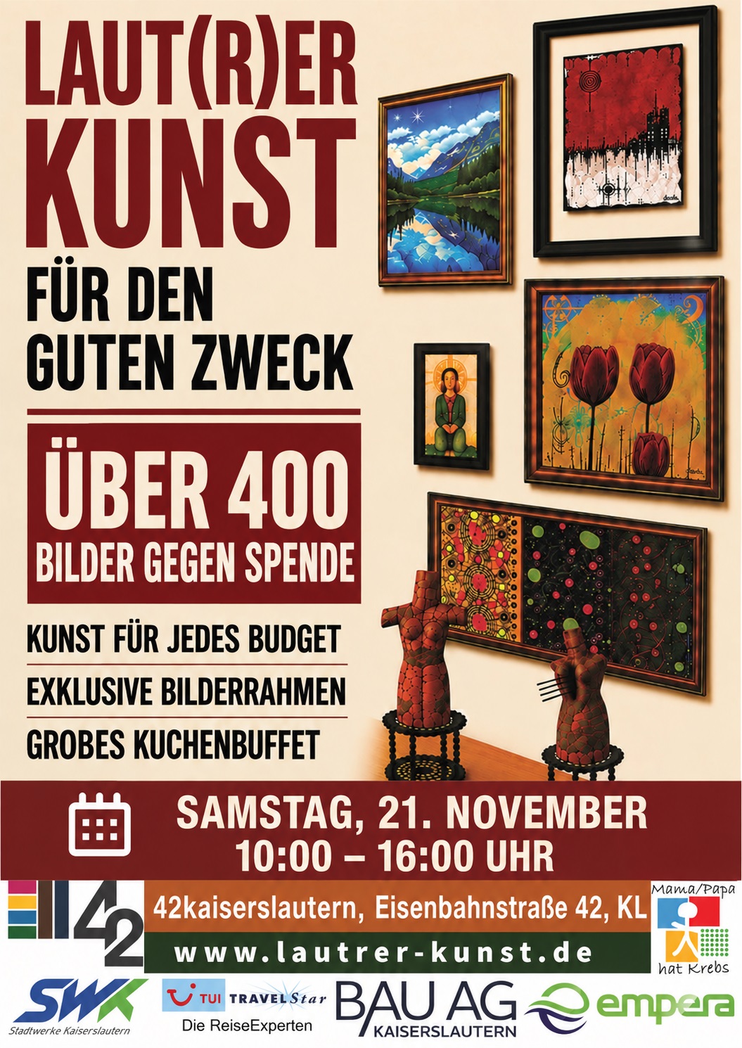 Plakat Lautrer Kunst 42